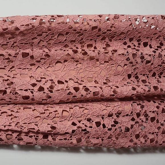 ASTR THE LABEL Pink Lace Midi Cocktail Dress Size Small - Picture 6 of 16